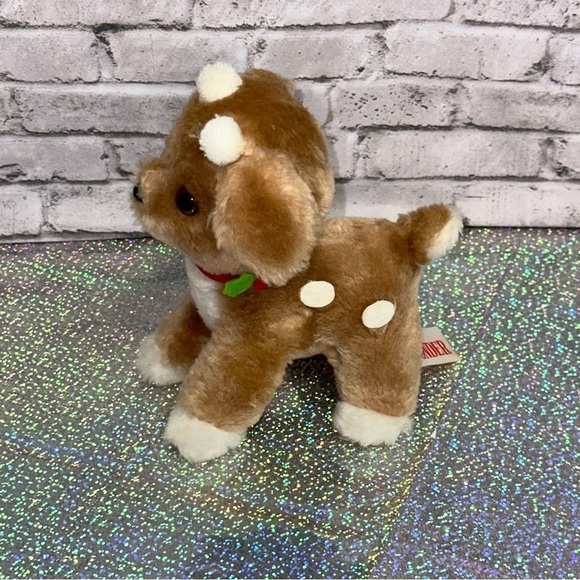 Russ Holiday Plush Vintage 1978 Russ Berrie Plus Donder Reindeer Christmas Plush - Picture 3 of 11